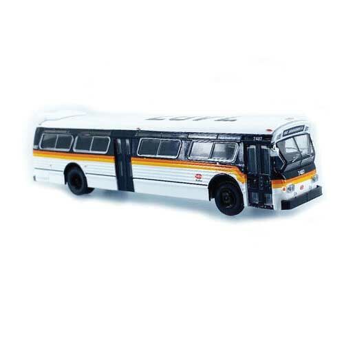 Iconic Replicas 870282 HO Los Angeles RTD 1980 GM 53102 (Fishbowl) Bus