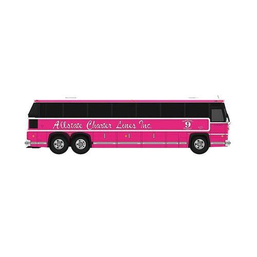 Iconic Replicas 870272 HO Allstate Charter Lines 1984 MCI MC-9 Motorcoach Bus