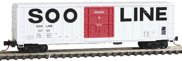 Micro-Trains 02700340 N Soo Line 50' Rib Side Plug Door Boxcar #15760