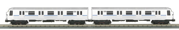 MTH 20-2717-3 O Gauge Premier Non-Powered R40 Subway Set Add-On (Set of 2)