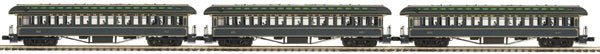 MTH 20-62019 O Baltimore & Ohio 64’ Woodsided Passenger Car Set (Set of 3)