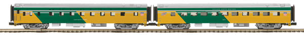 MTH 20-66175 2-CAR 70' ABS SLPR/DINER PASS. C&NW