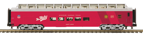 MTH 20-67142 O MKT The Katy 70' Streamlined Full Vista Dome Passenger Car