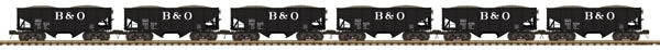 MTH 20-90571 6-CAR 2-BAY FISH BELLY HOPPER BALTIMORE & OHIO