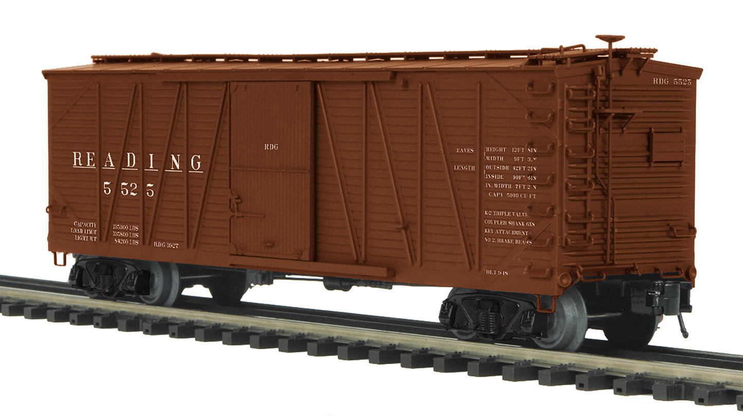 MTH 20-93956 O Reading 40' Single Sheathed Boxcar #5525