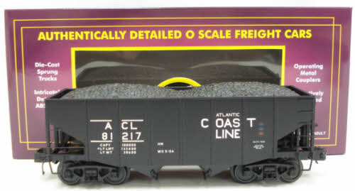 MTH 20-97209 O Atlantic Coast Line 2-Bay Fish Belly Hopper Car #81217