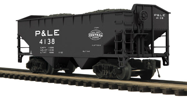 MTH 20-97679 O Pittsburgh & Lake Erie 2-Bay Offset Hopper Car #4138