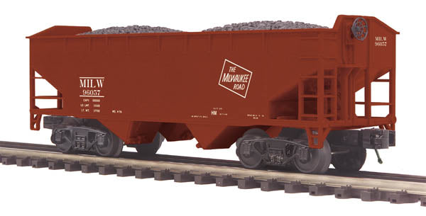 MTH 20-97711 O Milwauke Road Premier 2-Bay Offset Hopper Car Set (Set of 2)