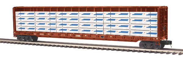 MTH 20-98774 NS Center Beam Flat Car w/Lumber Load #120353