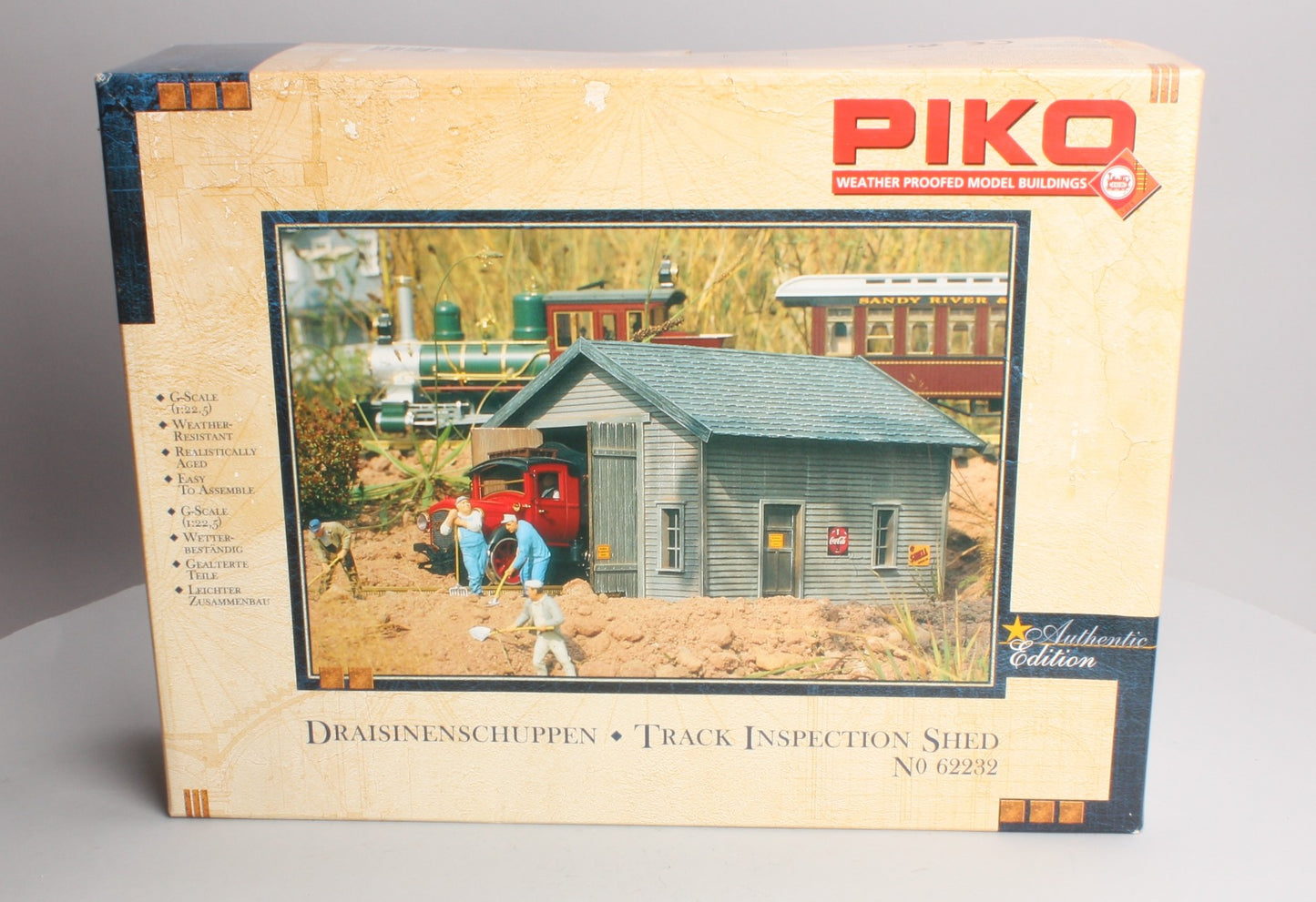 Piko 62232 G Scale Track Inspection Shed Kit