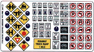 Blair Line 147 HO Modern Traffic Signs