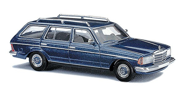 Busch 46805 Merc W 123 T-Modelll 1977 Blue