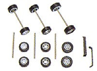 Busch 49950 HO Sport Tire with Axle Set Includes 3 Pair of Tires