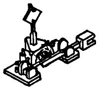 Details West 916 HO Scale Ground Throw Switch Detail (Set of 2) Non Operating