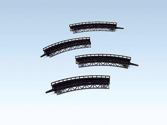 Faller 2903 Z Scale Curved Steel Bridge 5-3/4" Radius (4 Sections)