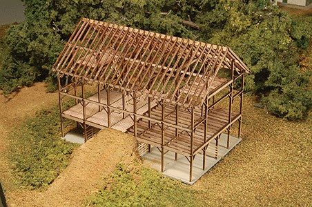 GCLaser 54282 Z Scale Partial Barn Building Kit