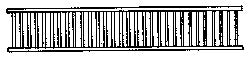 Grandt Line 5083 HO 2- 1/4" x 3/8" Porch/Lanai Railing (Pack of 6)