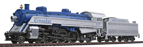 IHC 26022 HO Reading 'Crusader' 4-6-2 Pacific Steam Locomotive w/ Tender #117