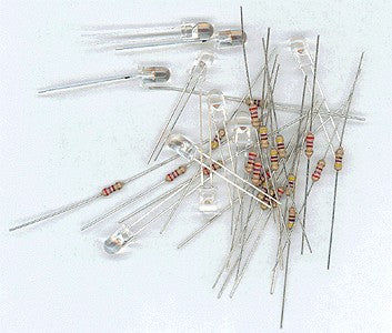 Miniatronics 12-510-10 Yelllow Glow White 5mm LEDs (10)