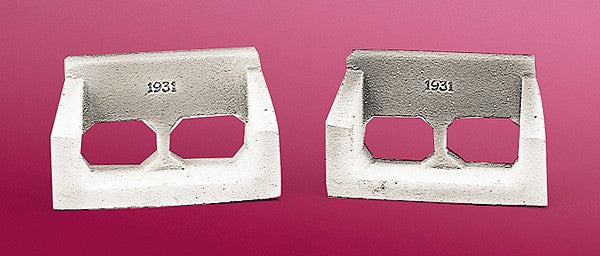 Pre-Size 126 HO Concrete Culvert 6' Rectangle 1931 (Pack of 2)