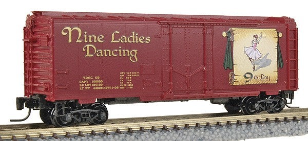Micro-Trains 50200390 Z 9th Day Nine Ladies Dancing 40' Plug Door Box Car #09