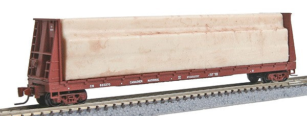 Micro-Trains 52700051 Z CN 60' Bulkhead Flatcar w/Load #622270