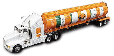 Model Power 25000 1:87 HO Long Haul Tractor w/Tank Orange Juice