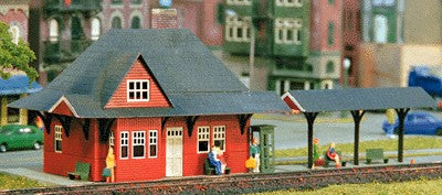 Miller Engineering Z-1010 Z Scale Train Station Building Kit
