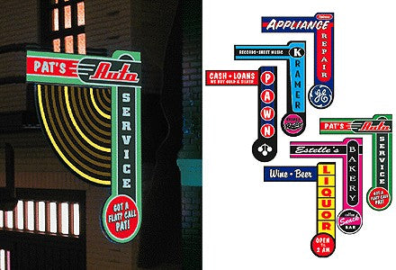Miller Engineering 69812 Animated Sign Kit Fan Series #1 - Right - Large