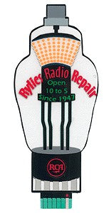 Miller Engineering 8881 HO/O Rylies Radio Repair Animated Neon Billboard Kit