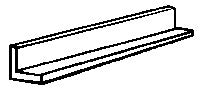 Northeastern Scale Lumber 499 1/32" x 24" Angle