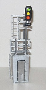 NJ International 1071 HO Signal House/Mast 3-Lite Head & Opening Doors (1 Pair)