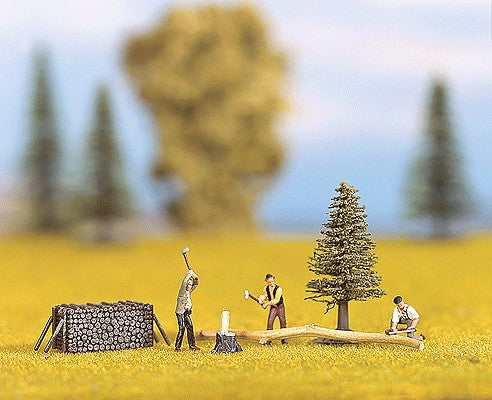 Noch 11362 HO Lumberjacks With Various Accessories (Pack of 6)