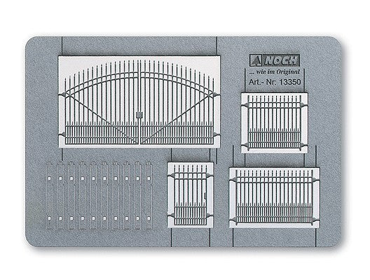 Noch 13350 HO Scale "Berlin + Door" Residential Fence