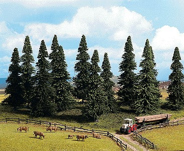 Noch 26322 HO Fir Trees 6.7" to 7.88" (Pack of 10)