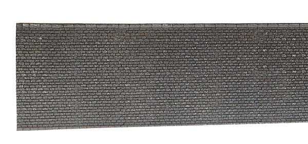 Noch 34855 N Gray Brick Wall (Extra Long) - 15-19/32 x 2-15/16" 39.6 x 7.4cm