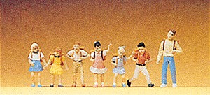 Preiser 10181 HO School Children Figures (Set of 7)