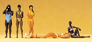 Preiser 10309 HO Sun Bathers Figures (Set of 6)