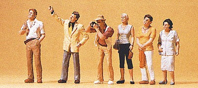 Preiser 10467 HO Sightseers Figures (Set of 6)