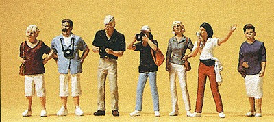 Preiser 10468 HO Scale City Sightseers Figures (Set of 7)