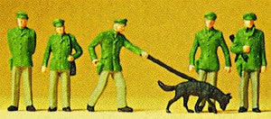 Preiser 14008 HO European Policemen Figures (Set of 5)