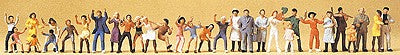 Preiser 14414 HO Funfair Visitors Figures (Set of 30)