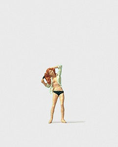 Preiser 28089 HO Woman Doing Her Hair Figure