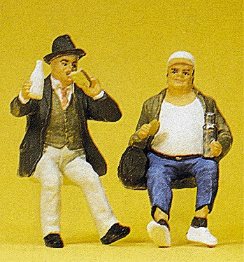 Preiser 45037 G Sitting Workers Eating a Snack Figures (Set of 2)