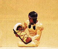 Preiser 54616 G Indian Woman with Baby on Cradle Board Figure