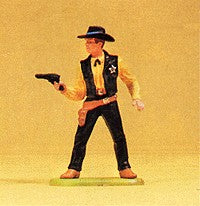 Preiser 54808 G Sheriff Standing with Revolver Figure
