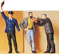 Preiser 63058 G Conductor & Smoking Railway Workers Figures (Set of 3)