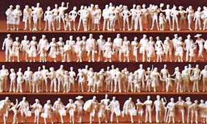Preiser 79008 N Unpainted Passengers Figures (Set of 120)