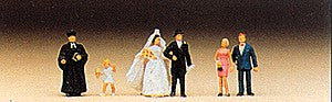 Preiser 79057 N Protestant Wedding Group Figures (Set of 6)