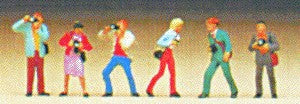 Preiser 79059 N Working Photographers Figures (Set of 6)